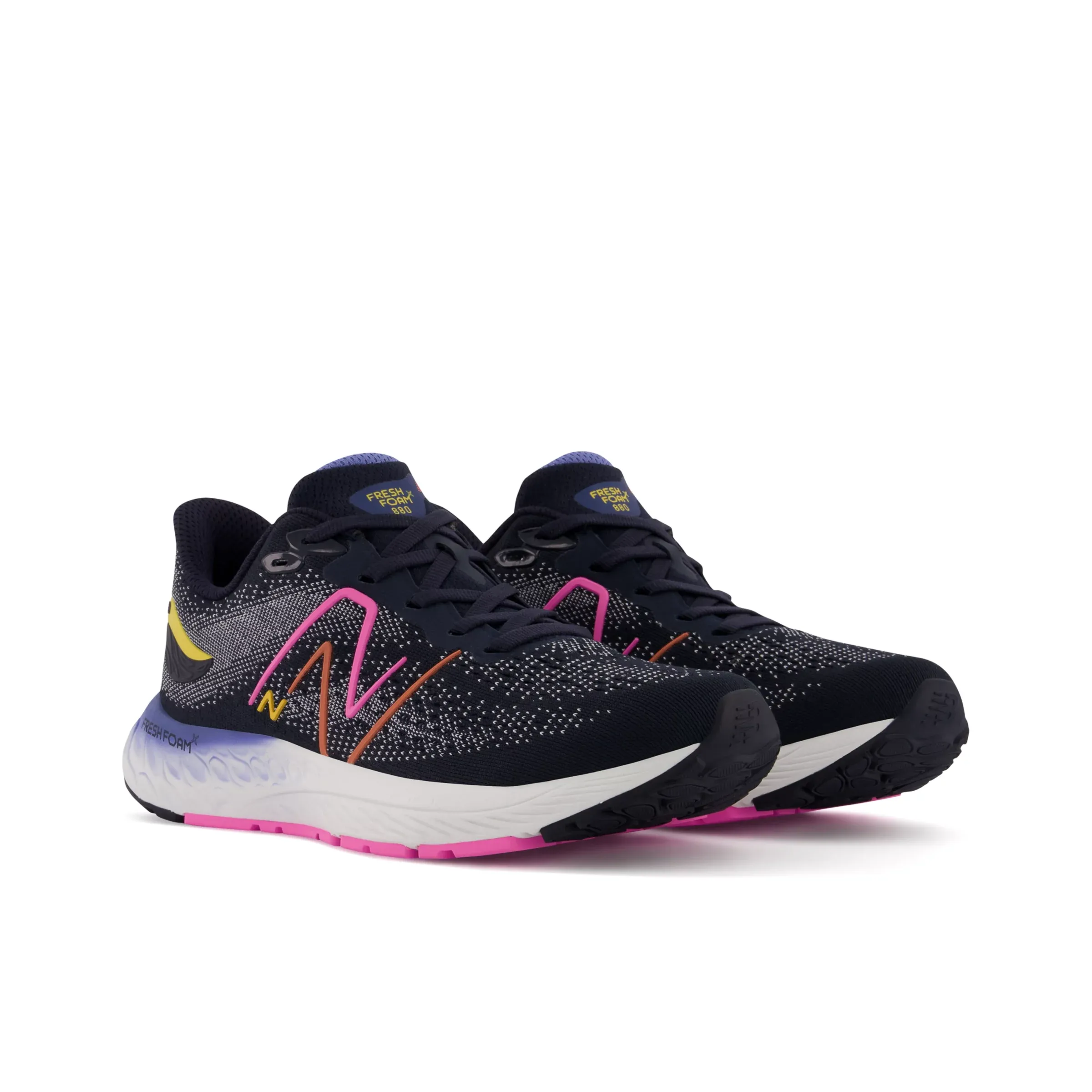 Fresh Foam X 880v12 - Eclipse with Moon Shadow and Vibrant Pink