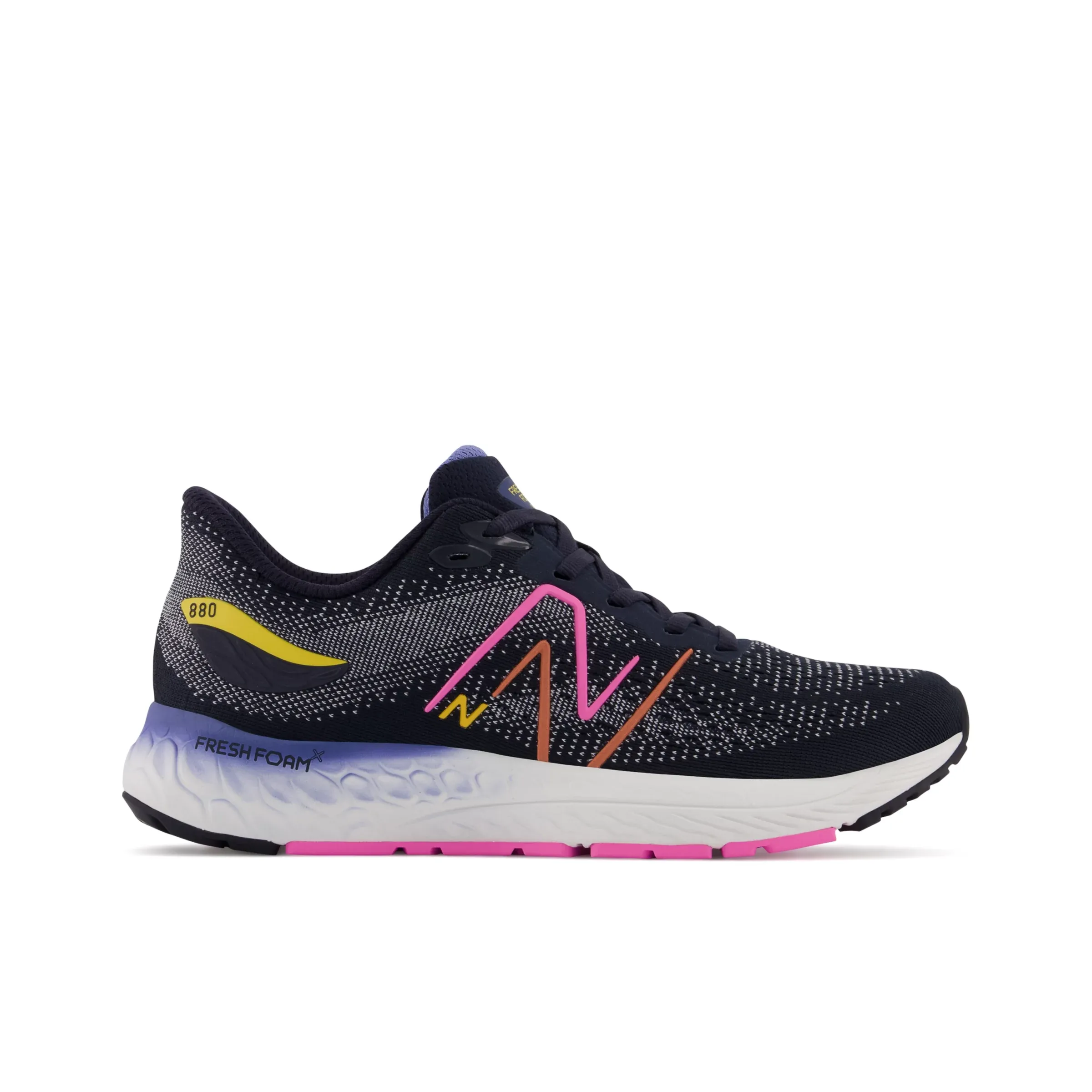 Fresh Foam X 880v12 - Eclipse with Moon Shadow and Vibrant Pink