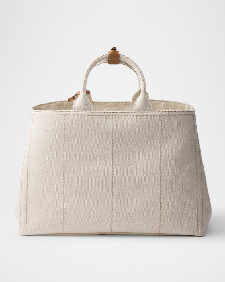Linen-Blend Top Bag