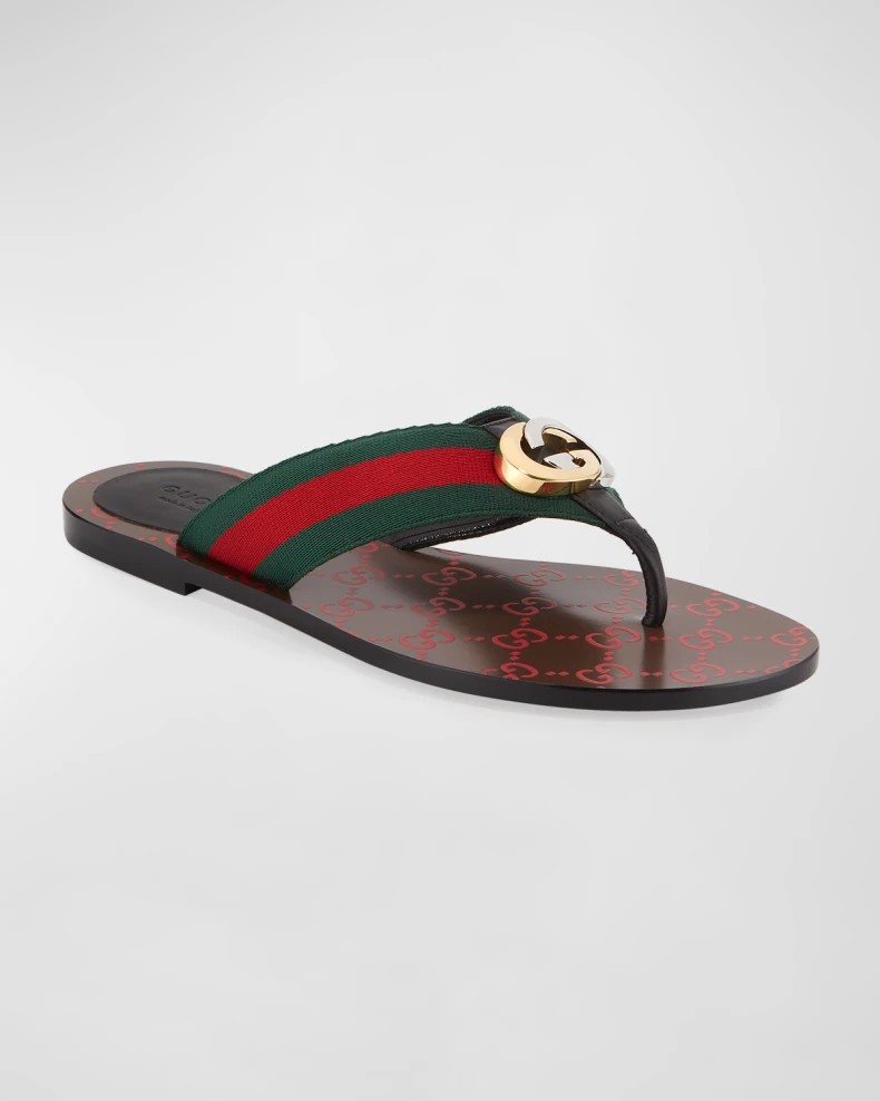 Kika Web Thong Sandals