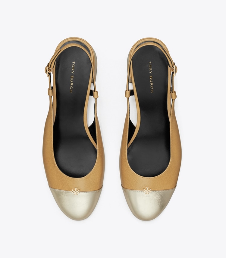 CAP-TOE SLINGBACK PUMP